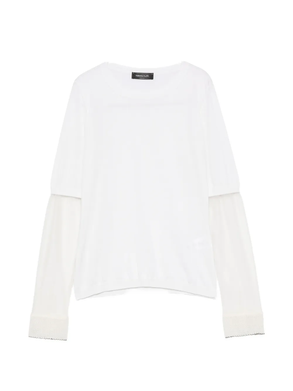 Fabiana Filippi long-sleeve T-shirt - Bianco
