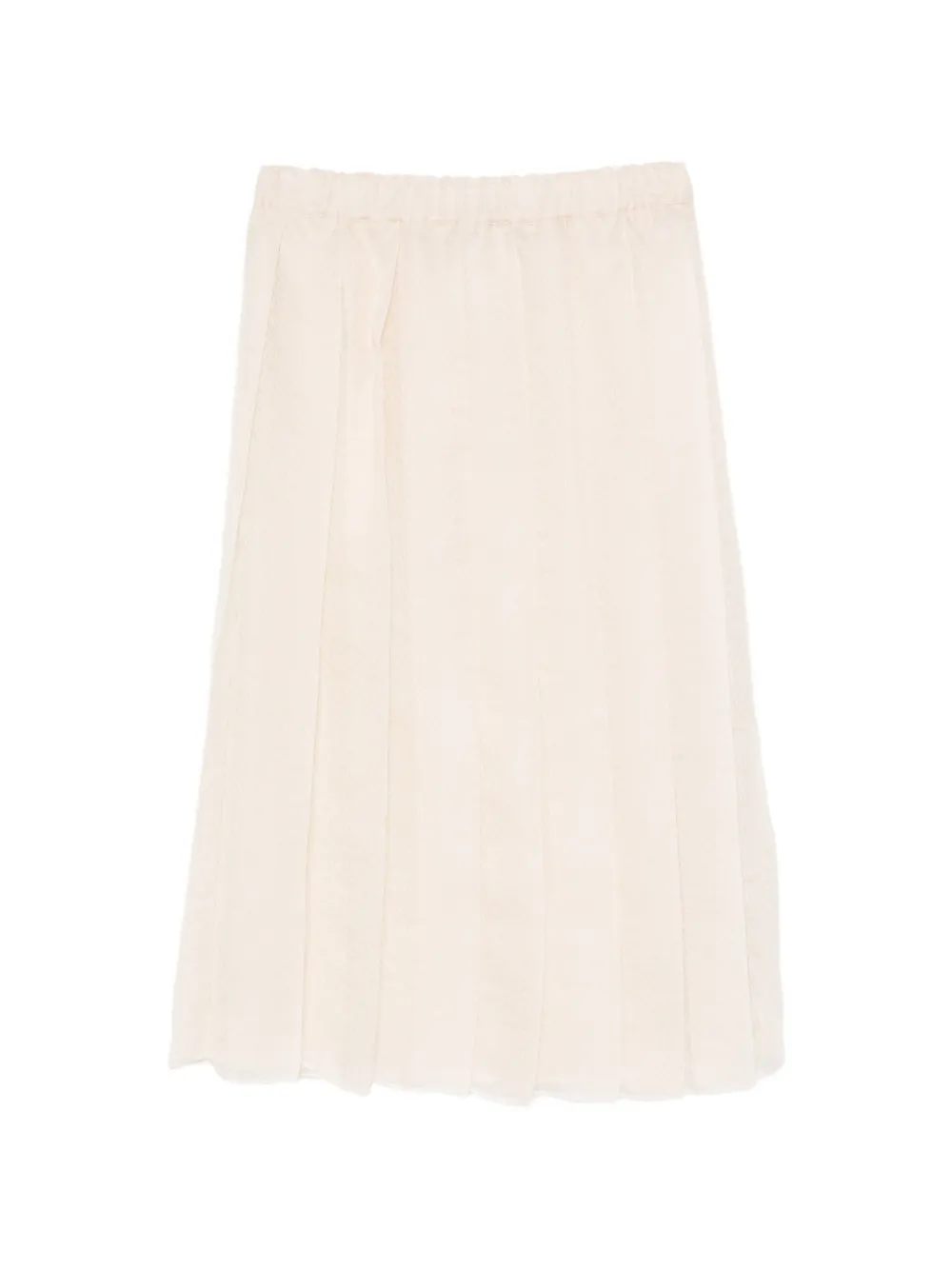 Fabiana Filippi pleated semi-sheer midi skirt - Nude