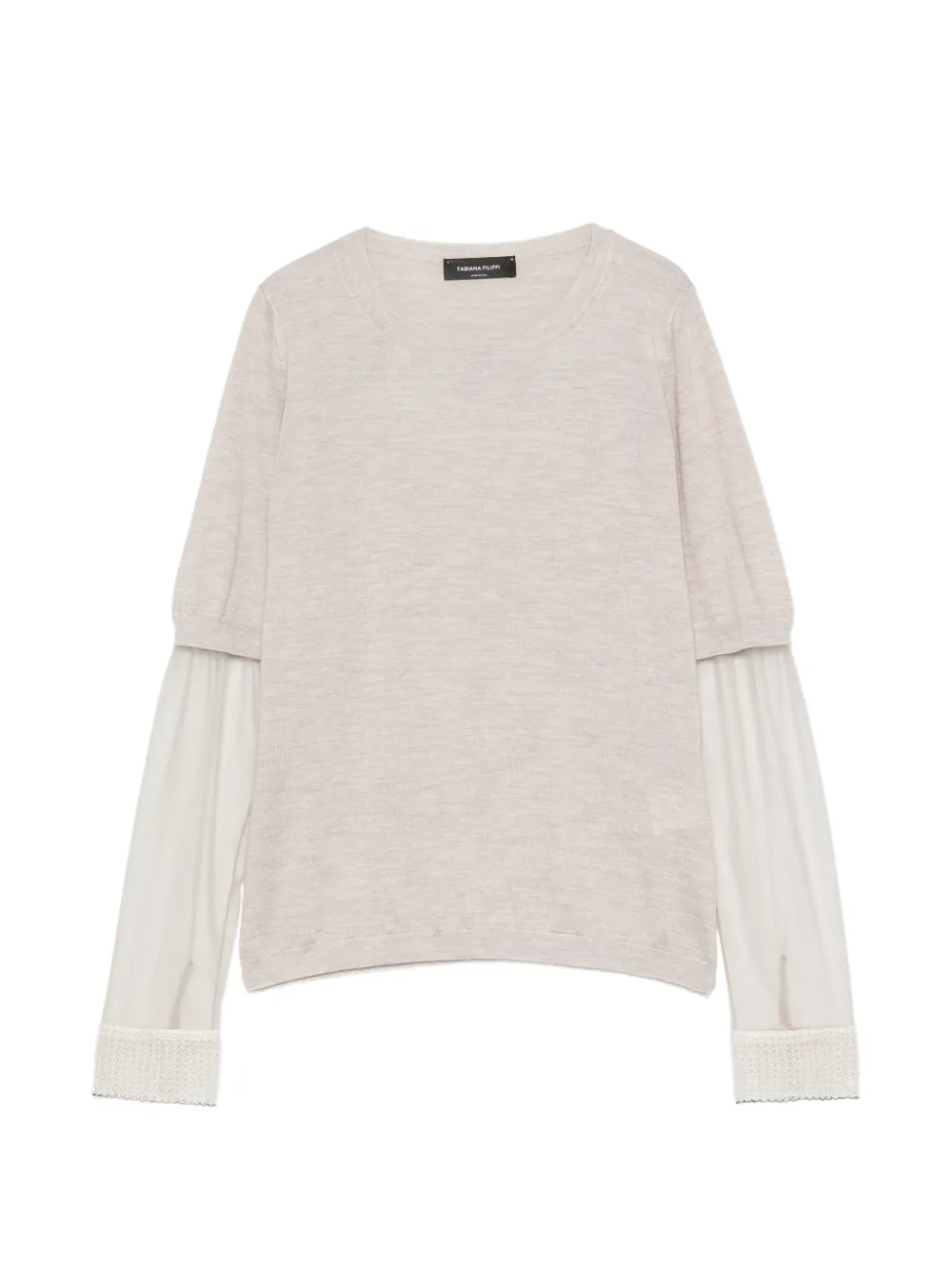 Fabiana Filippi sheer-panel top - Nude