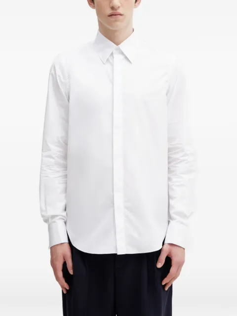 RHUDE logo-embroidered button-down shirt