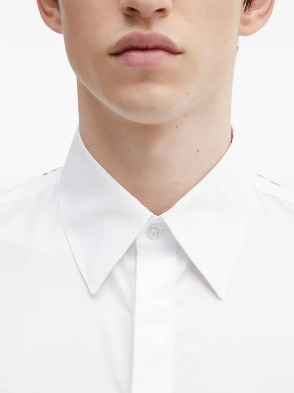 RHUDE Overhemd met geborduurd logo Wit