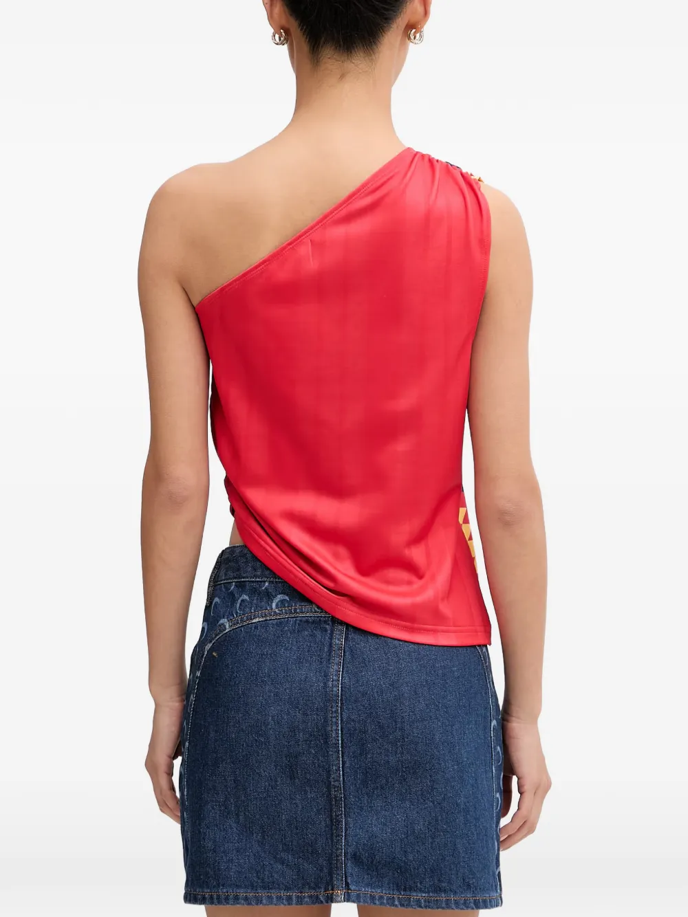 adidas Spain one-shoulder top Rood