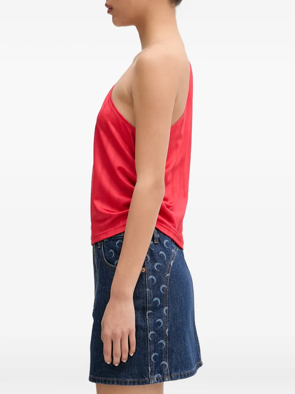adidas Spain one-shoulder top Rood