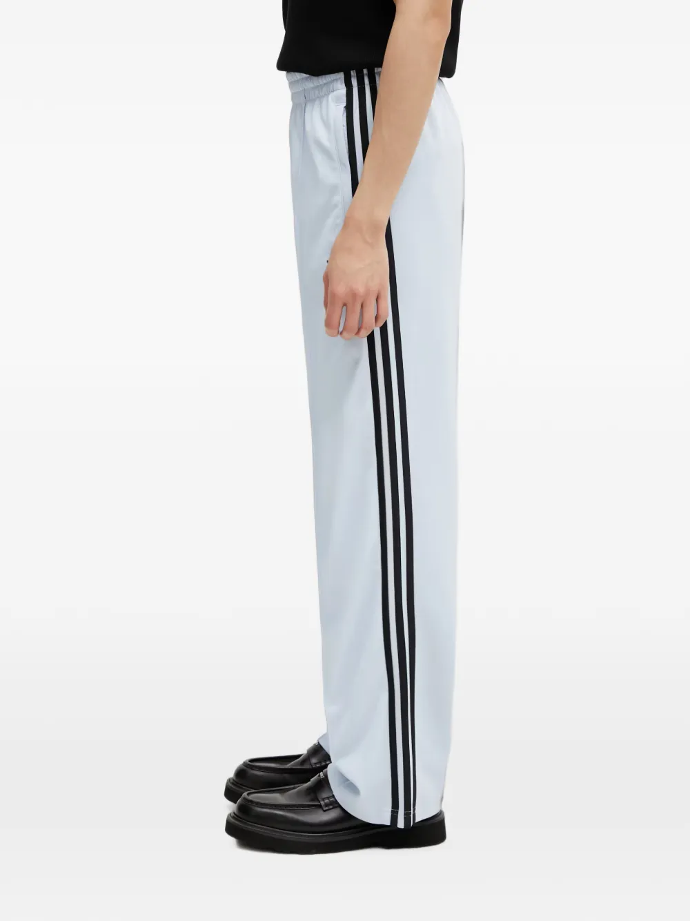 adidas side-stripe track pants Blauw