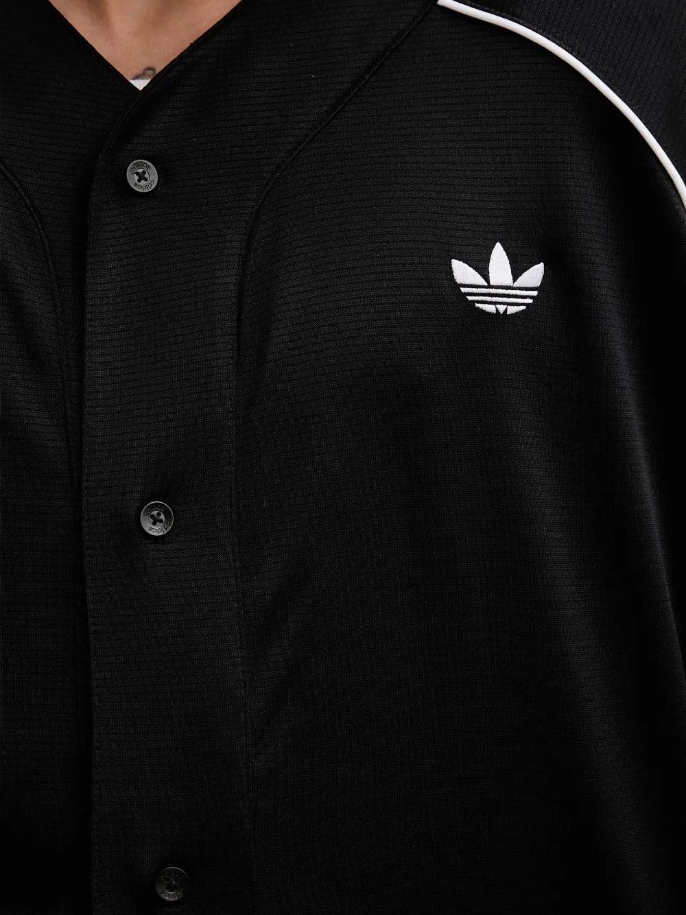 adidas Adicolor short-sleeve baseball shirt Zwart