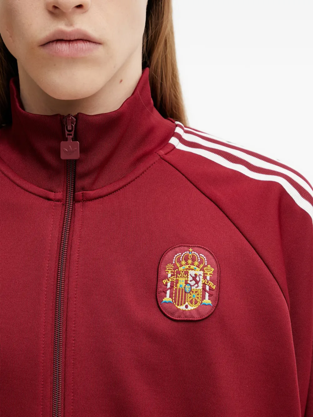 adidas Spain Originals logo-embroidered track jacket Rood
