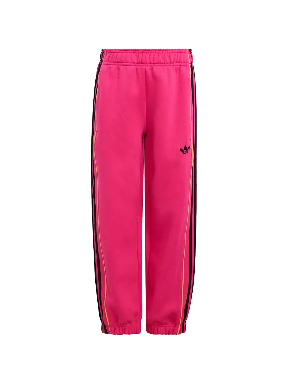 adidas Kids Spacer logo-embroidered striped tracksuit Roze