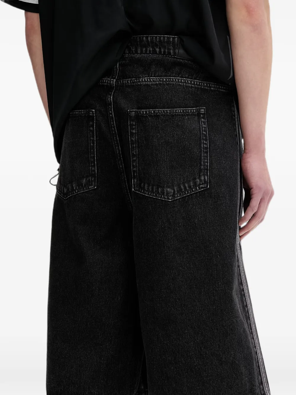adidas Firebird Adicolor denim shorts Zwart
