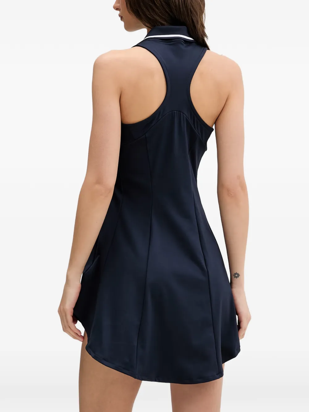 adidas Climacool racerback pleated tennis dress Blauw