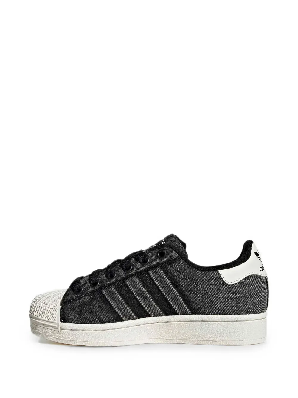 adidas Kids Superstar denim sneakers Zwart
