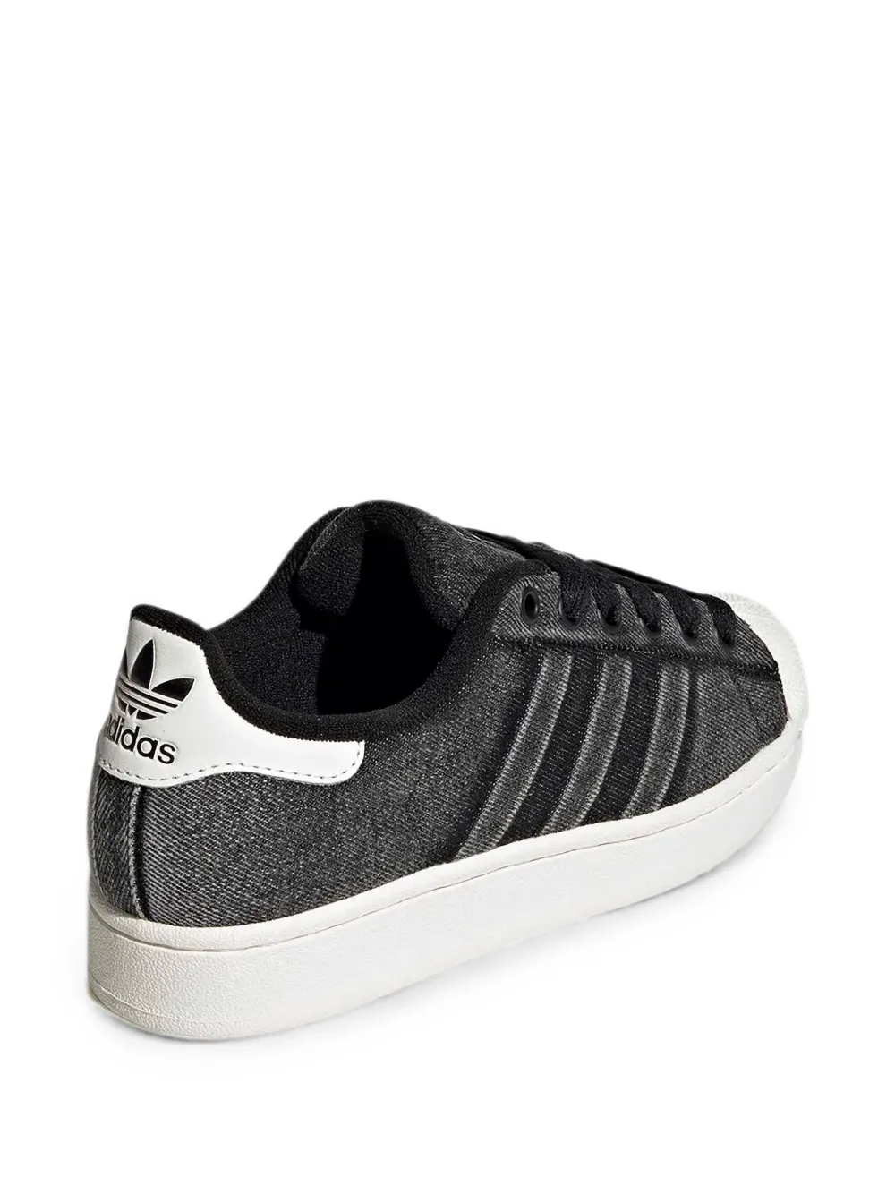 adidas Kids Superstar denim sneakers Zwart