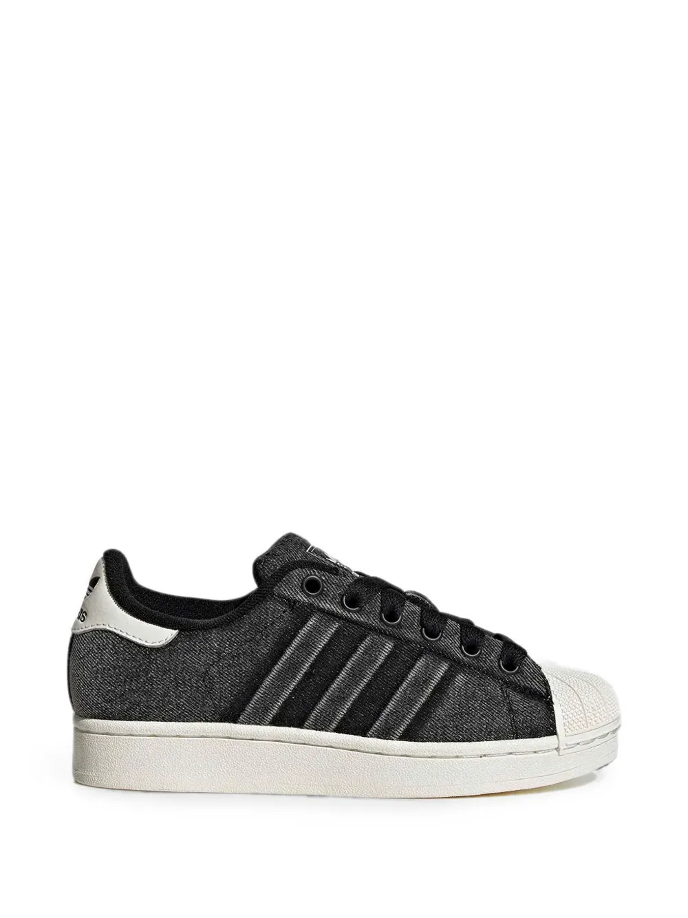 adidas Kids Superstar denim sneakers Zwart