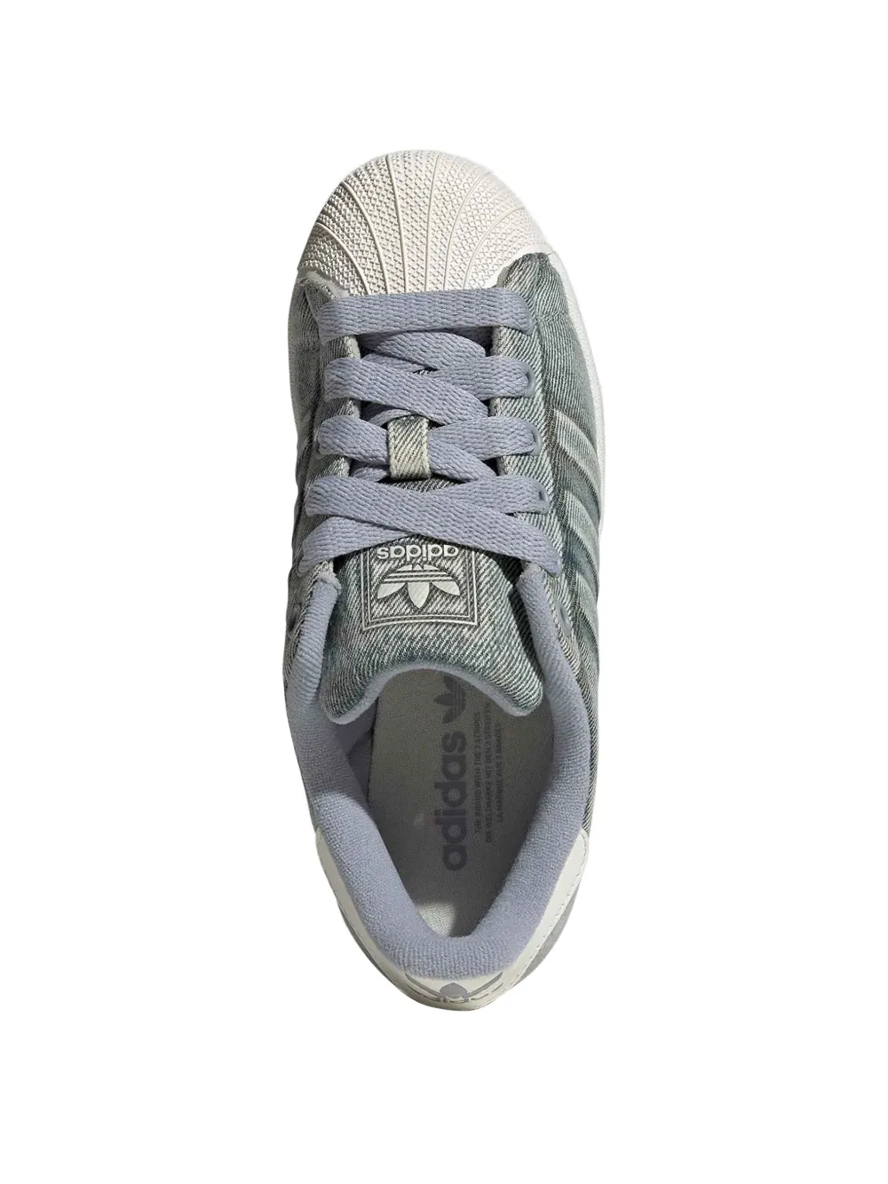 adidas Kids Superstar denim sneakers Grijs