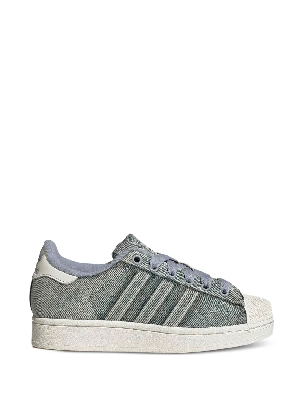 Adidas Kids Superstar denim sneakers Grijs