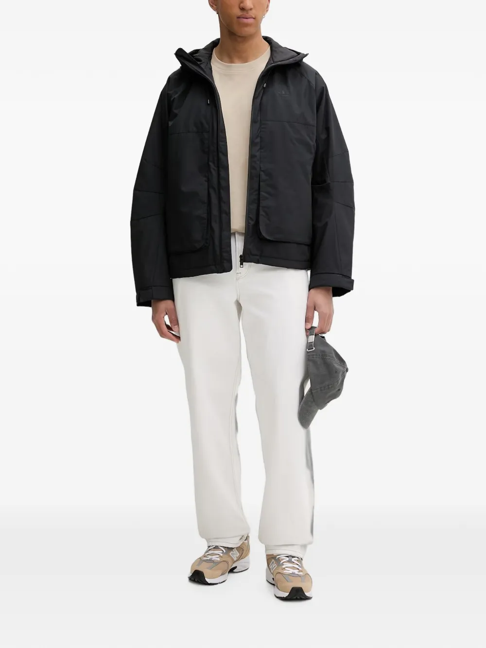 adidas Premium Essentials Utility hooded jacket Zwart