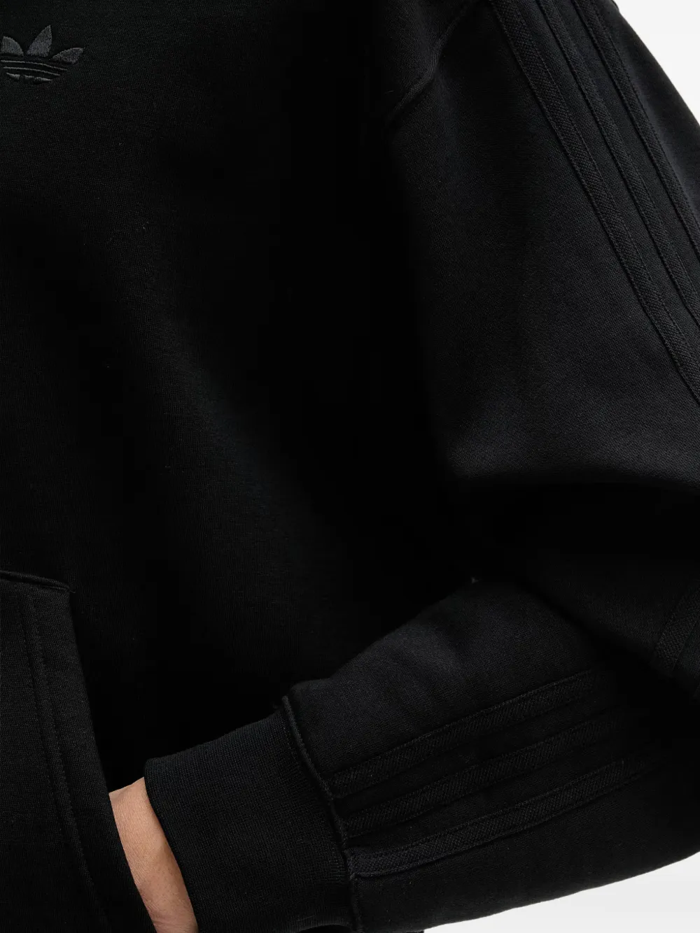 adidas Adicolor oversize zip-up hoodie Zwart