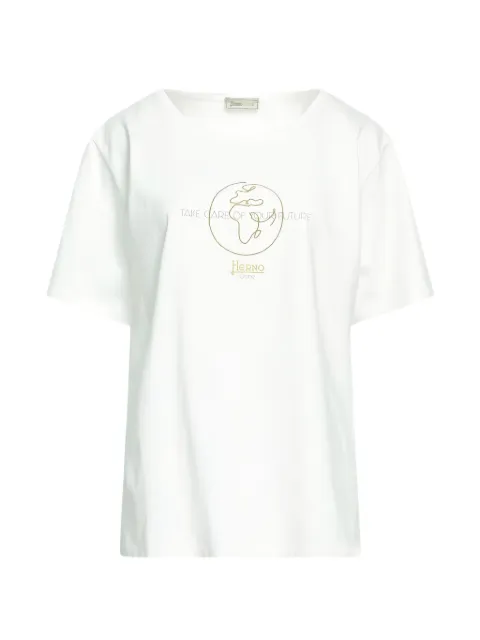 Herno T-shirt in cotone con stampa grafica