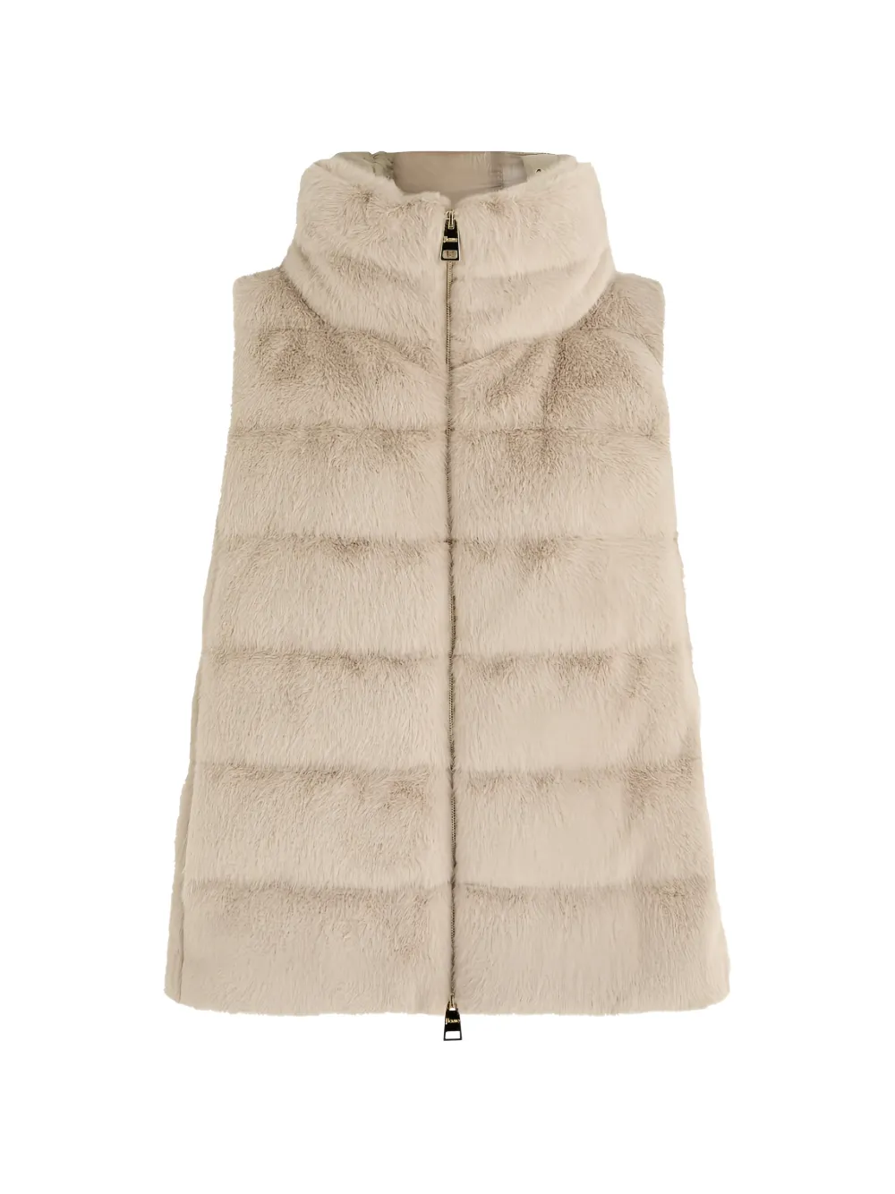 Herno high-neck padded sleeveless jacket - Toni neutri