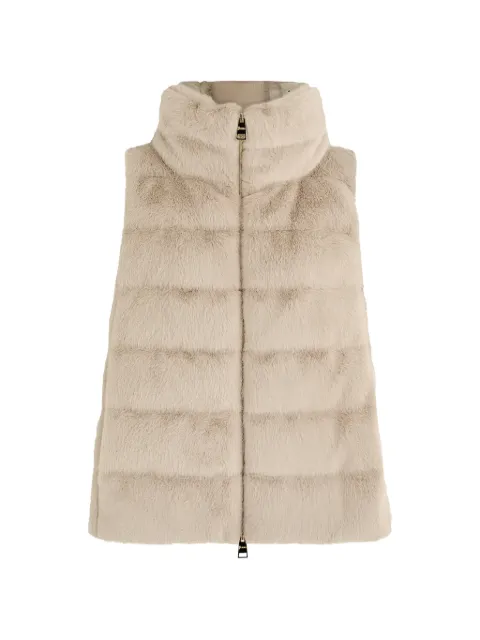 Herno high-neck padded sleeveless jacket
