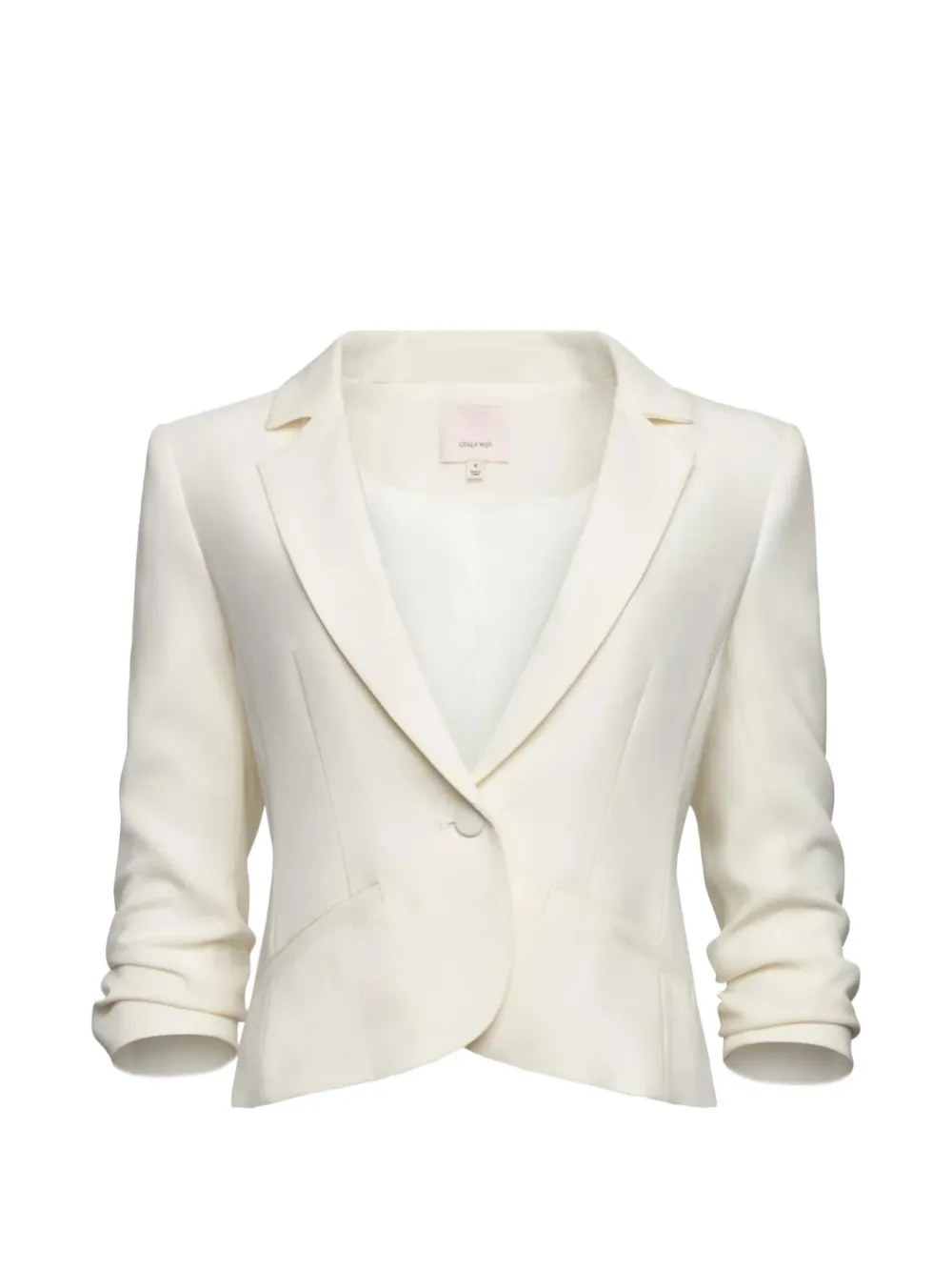 Cinq A Sept Le Petit Khloe ruched-sleeve blazer - Neutrals