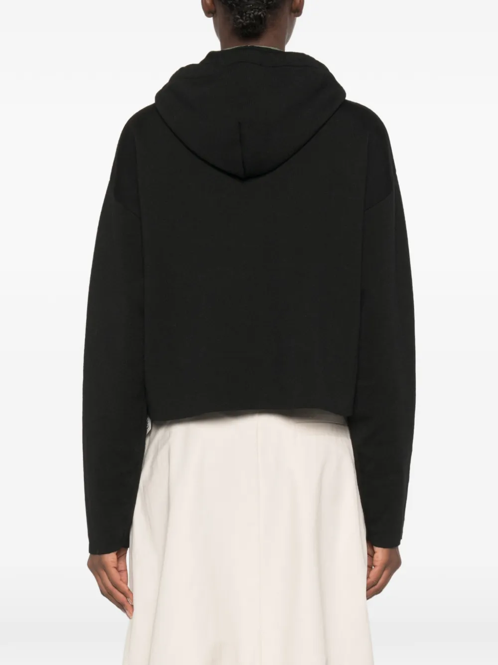 LOEWE Wollen hoodie met rits Zwart