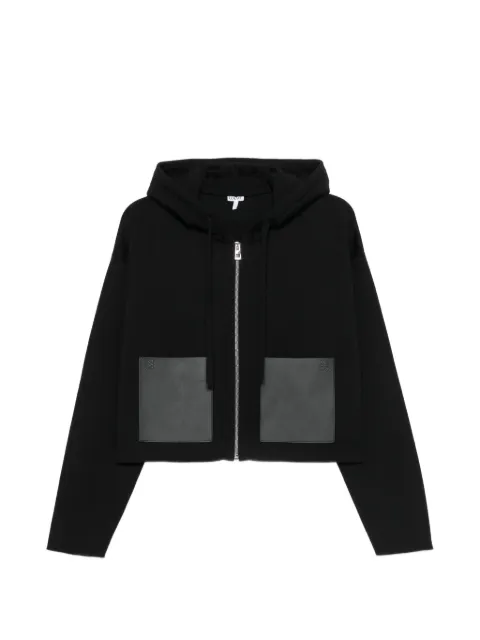 LOEWE zip-up hoodie in wool