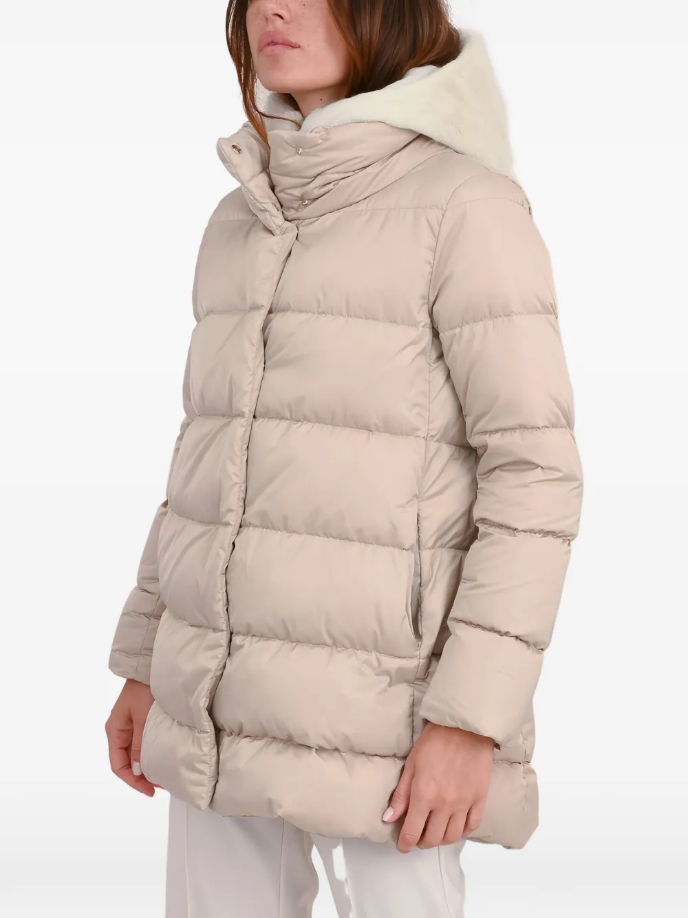 Herno beige quilted jacket - Nude