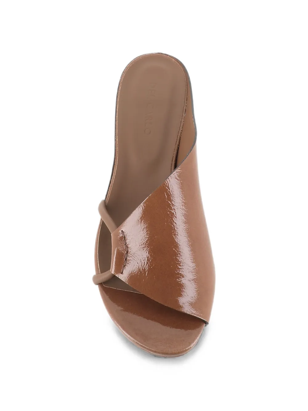 Del Carlo Ava asymmetric-strap leather sandals Bruin