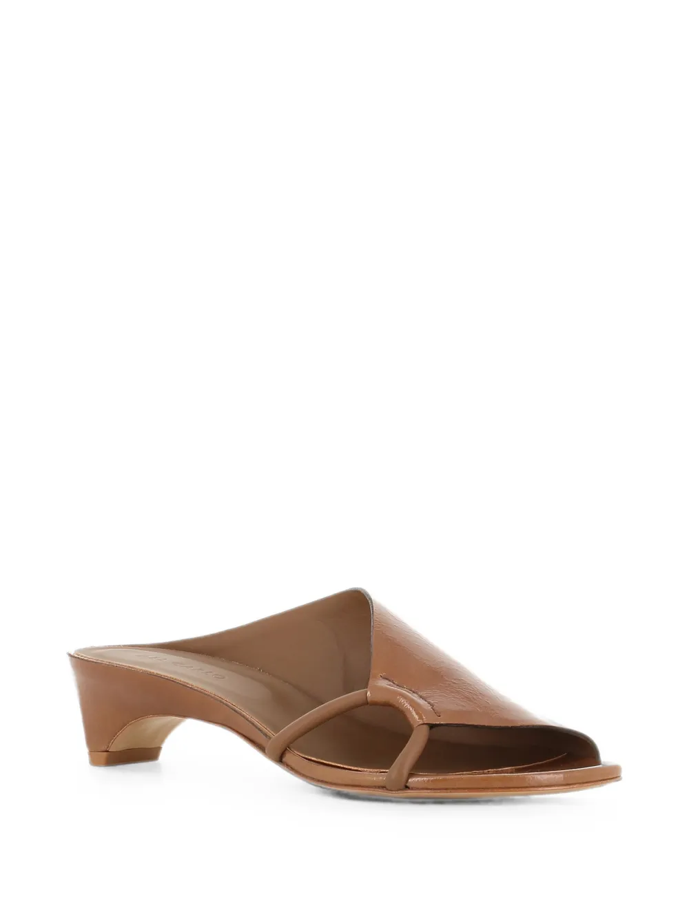 Del Carlo Ava asymmetric-strap leather sandals Bruin