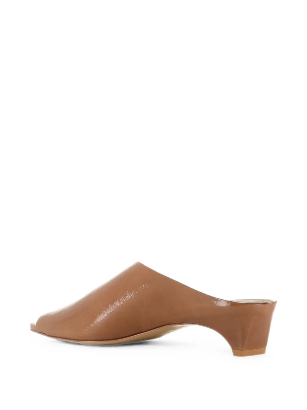 Del Carlo Ava asymmetric-strap leather sandals Bruin