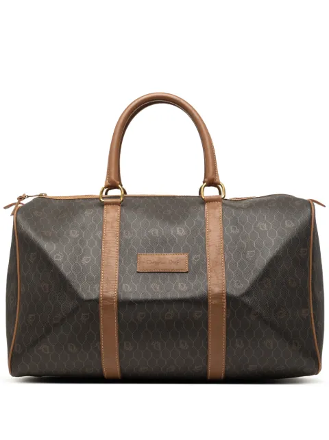 Christian Dior Pre-Owned 20th Century Honeycomb Coated Canvas travel bag
