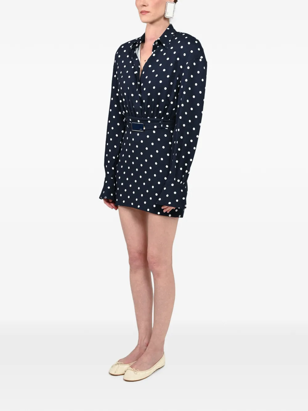 Rowen Rose Jurk met stippen Blauw