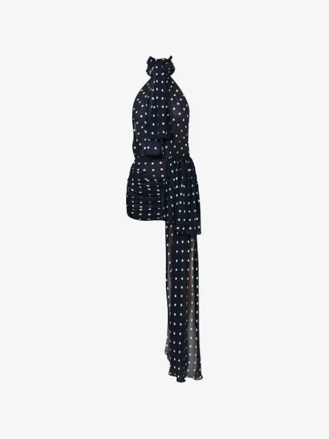 Rowen Rose polka-dot ruched dress