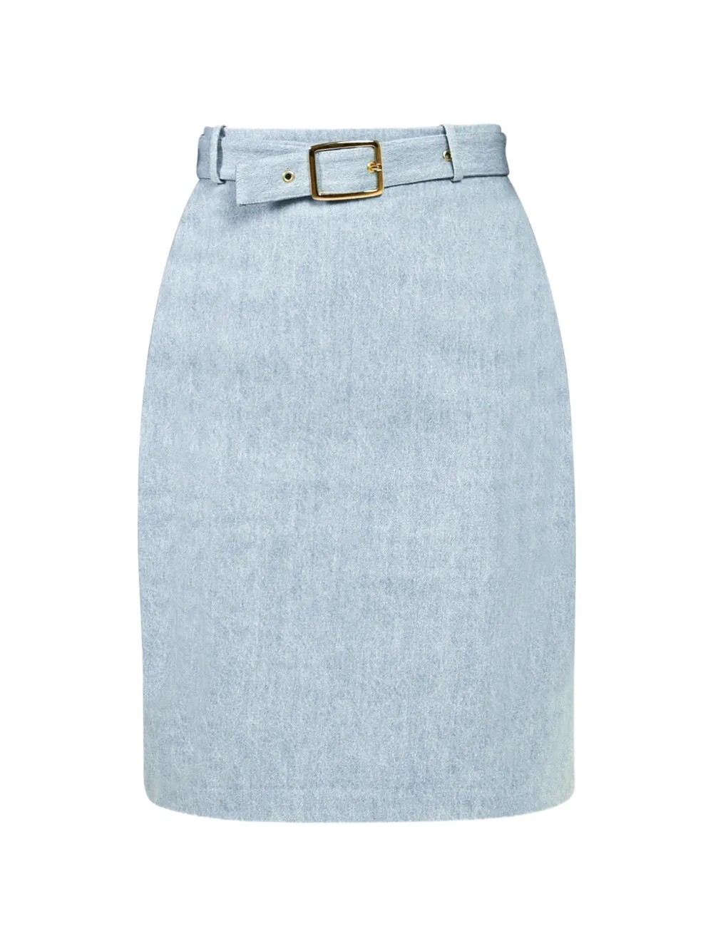 Rowen Rose belted denim skirt - Blu