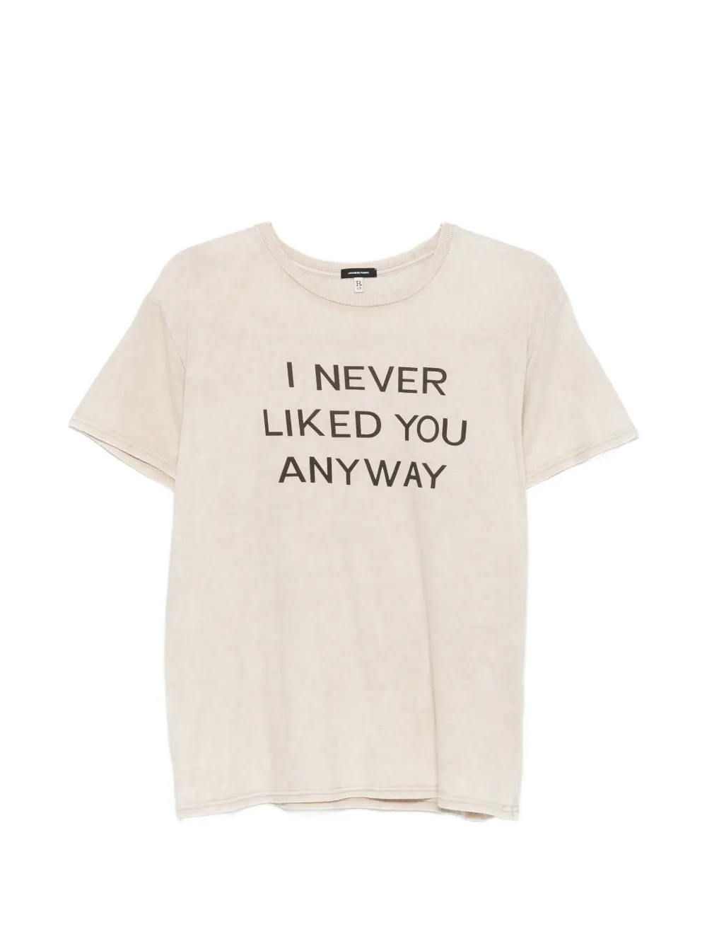 R13 I Never Liked You Boy T-shirt - Toni neutri