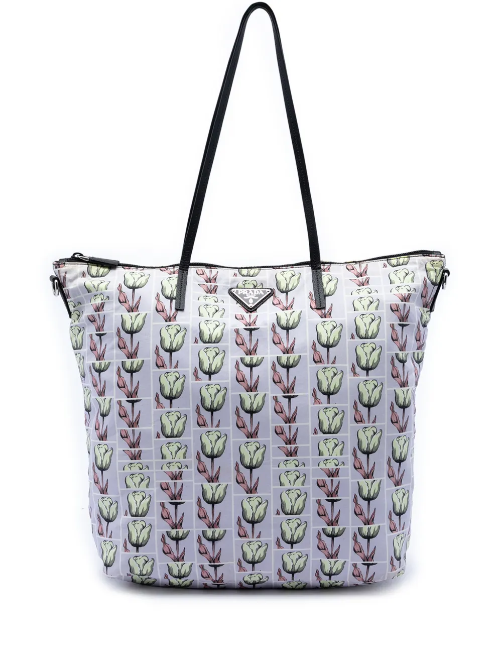 Prada Pre-Owned Borsa a tracolla in tessuto stampato 2013-2026 - Viola