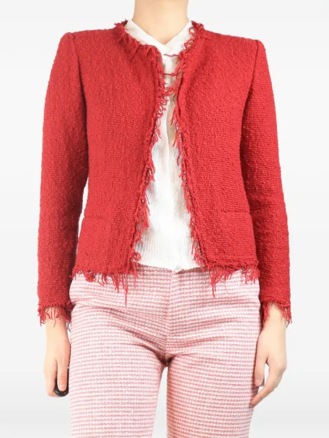 IRO frayed Bouclé jacket