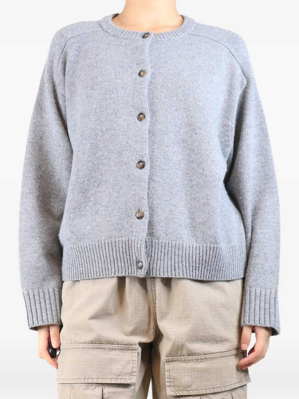 LouLou de Saison Geknöpfter Aidar Cardigan - Grau