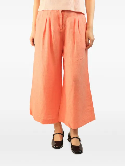 Brora cropped linen trousers