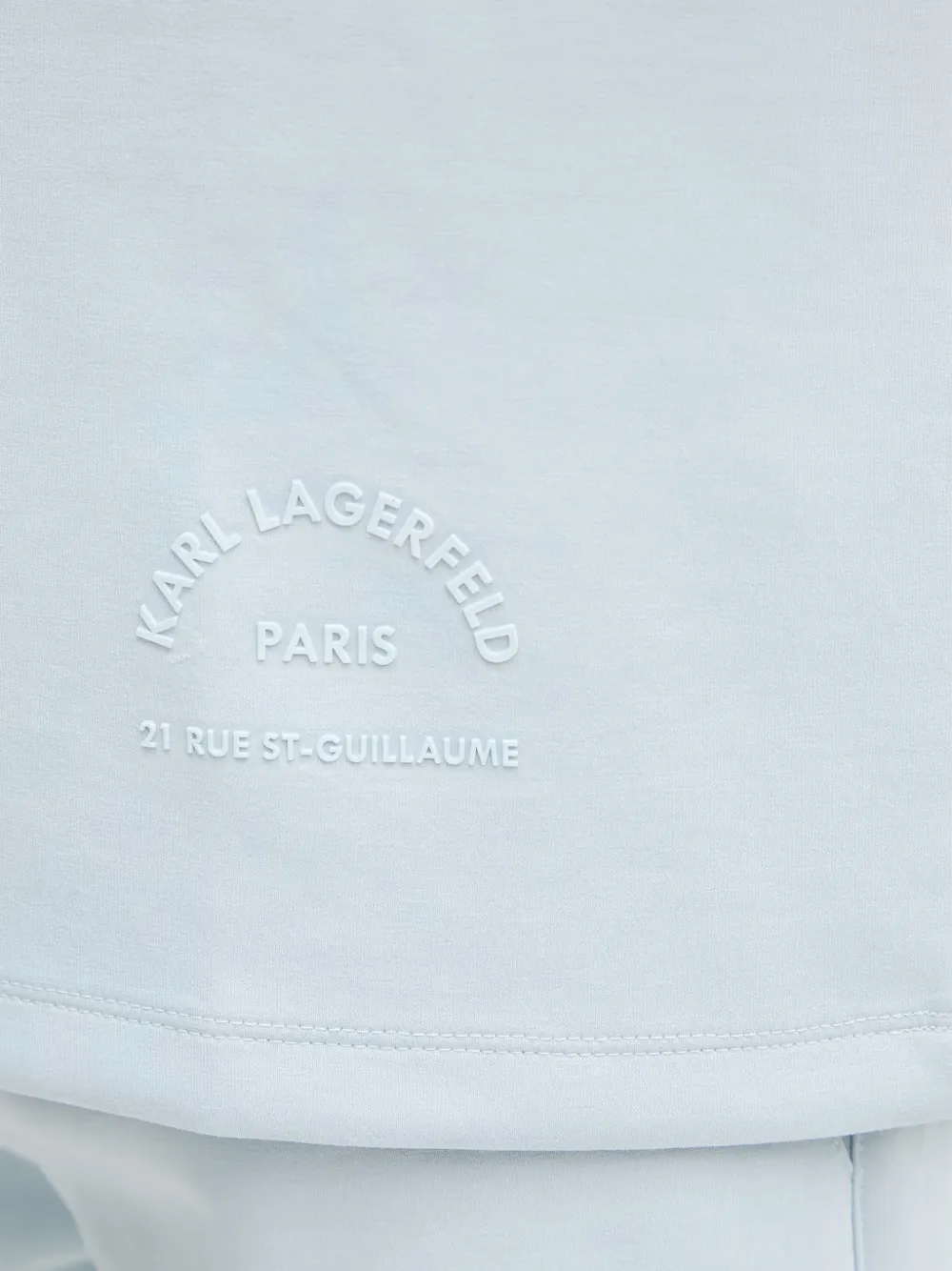 Karl Lagerfeld T-shirt met ronde hals Blauw
