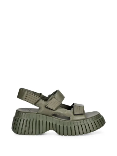 Camper BCN touch-strap platform sandals