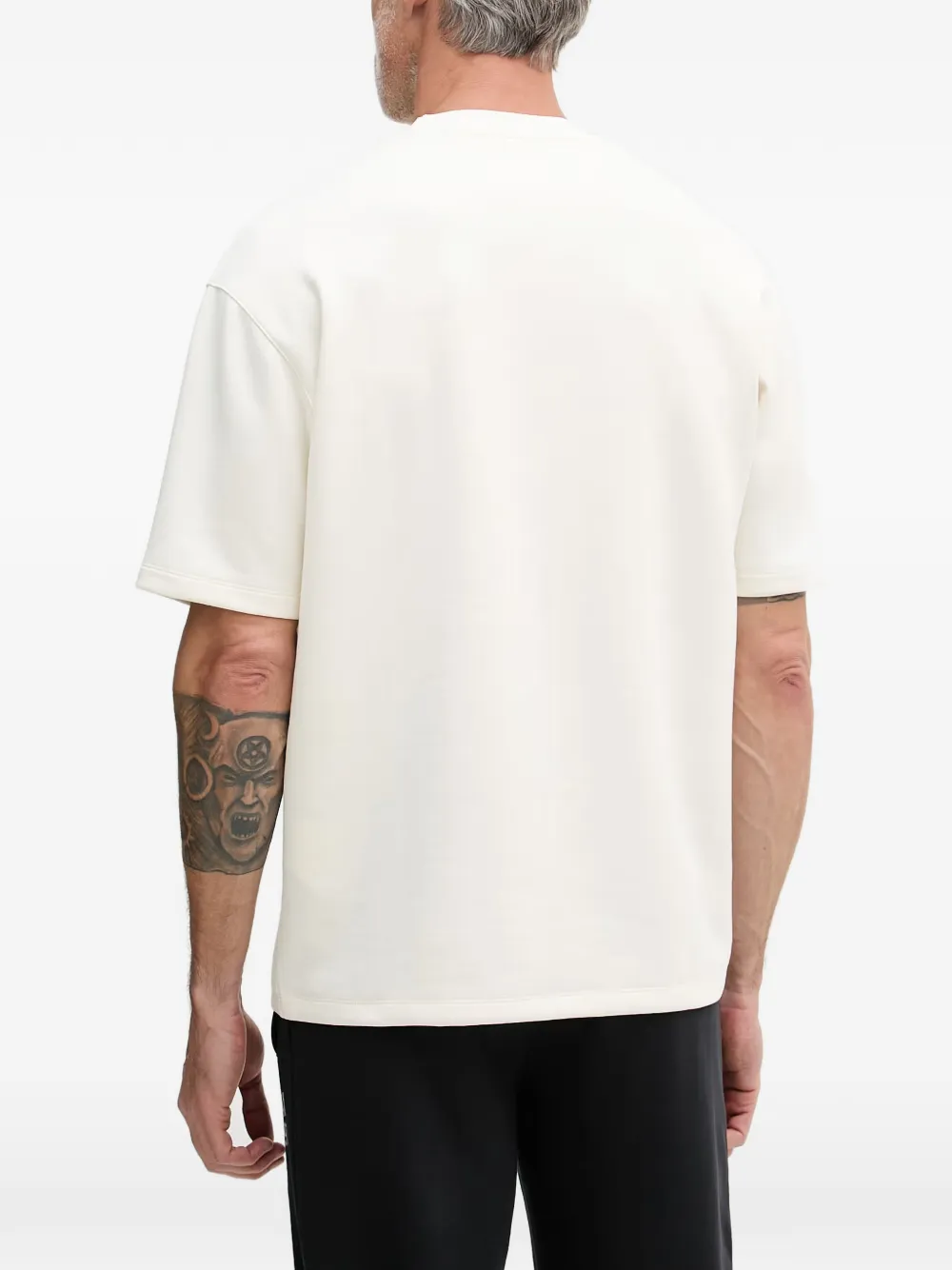 Karl Lagerfeld T-shirt met logo-reliëf Wit