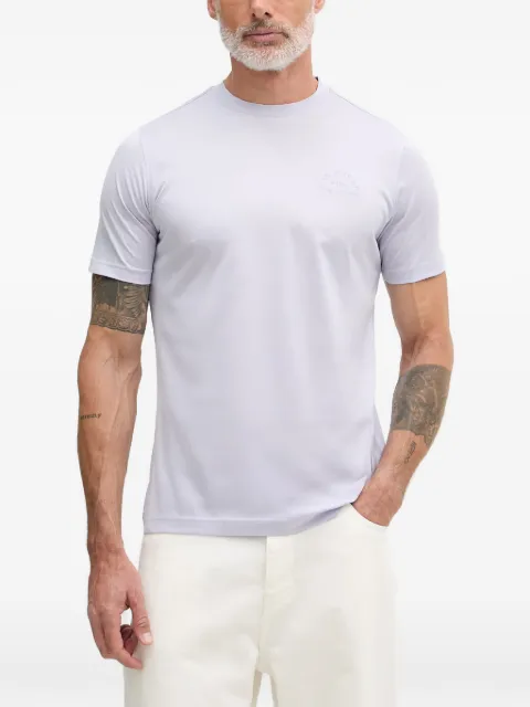 Karl Lagerfeld logo-embroidered cotton T-shirt