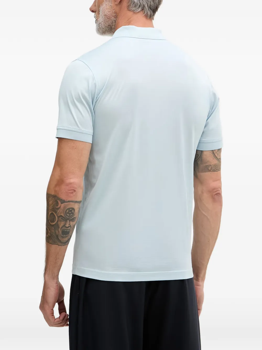 Karl Lagerfeld Poloshirt met geborduurd logo Blauw