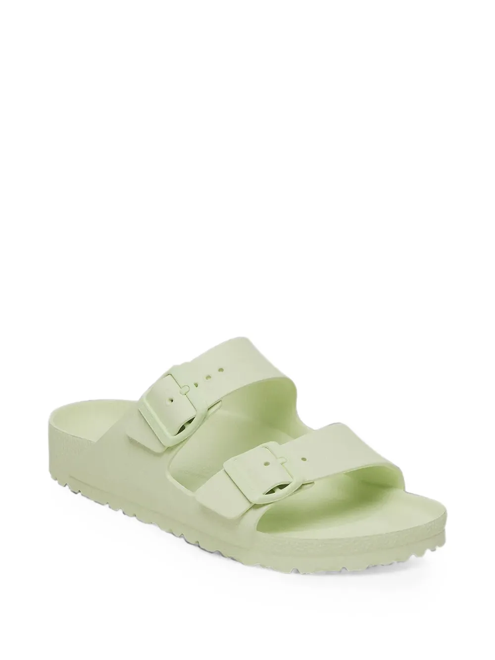 Birkenstock Arizona slippers met dubbele bandjes Groen