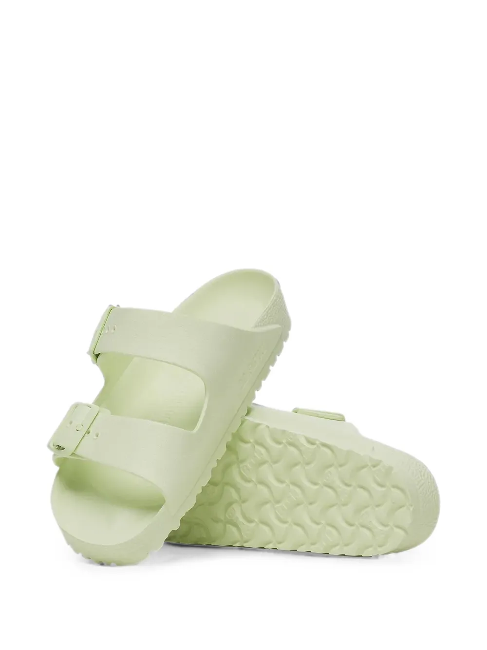 Birkenstock Arizona slippers met dubbele bandjes Groen