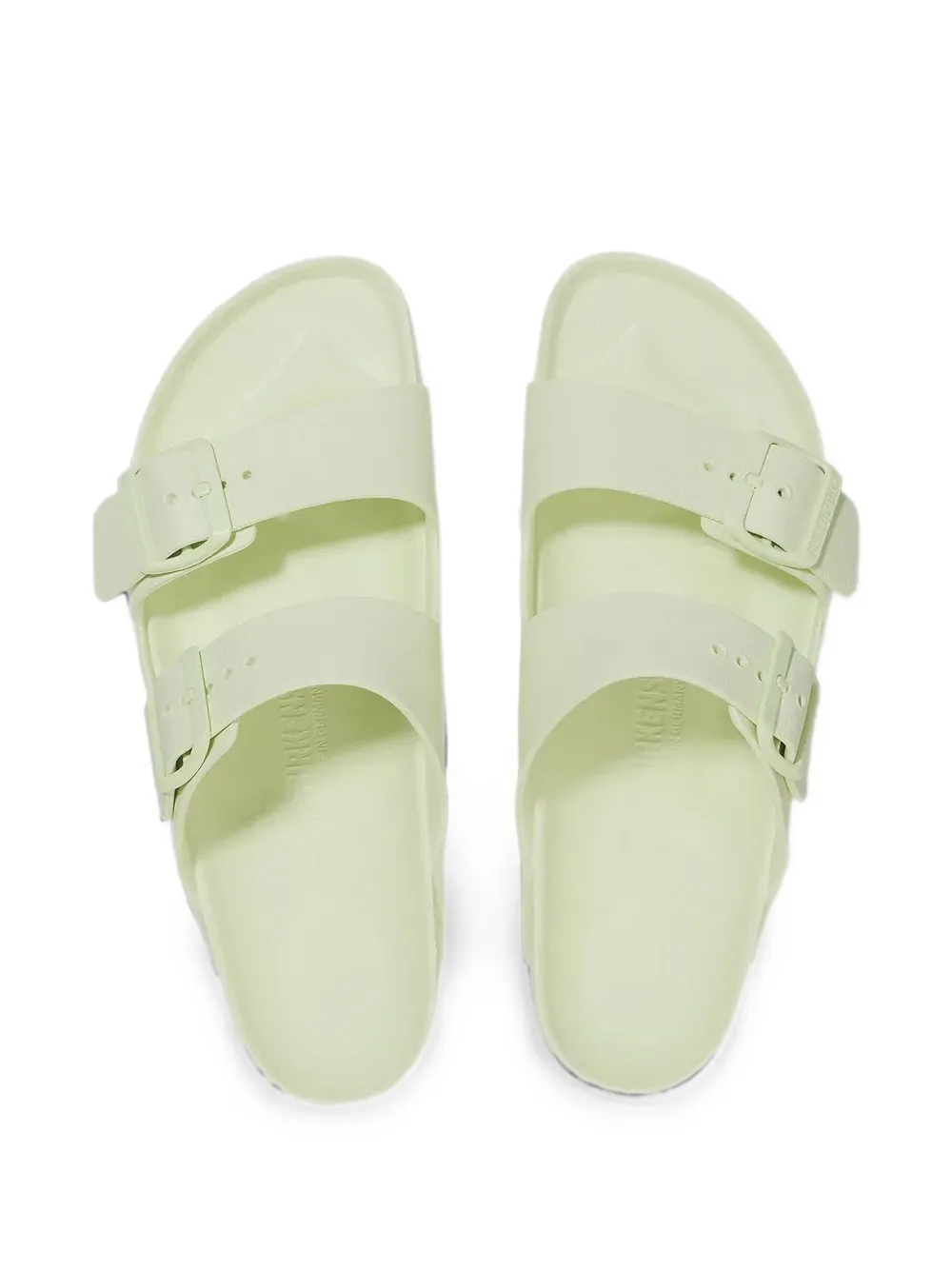 Birkenstock Arizona slippers met dubbele bandjes Groen