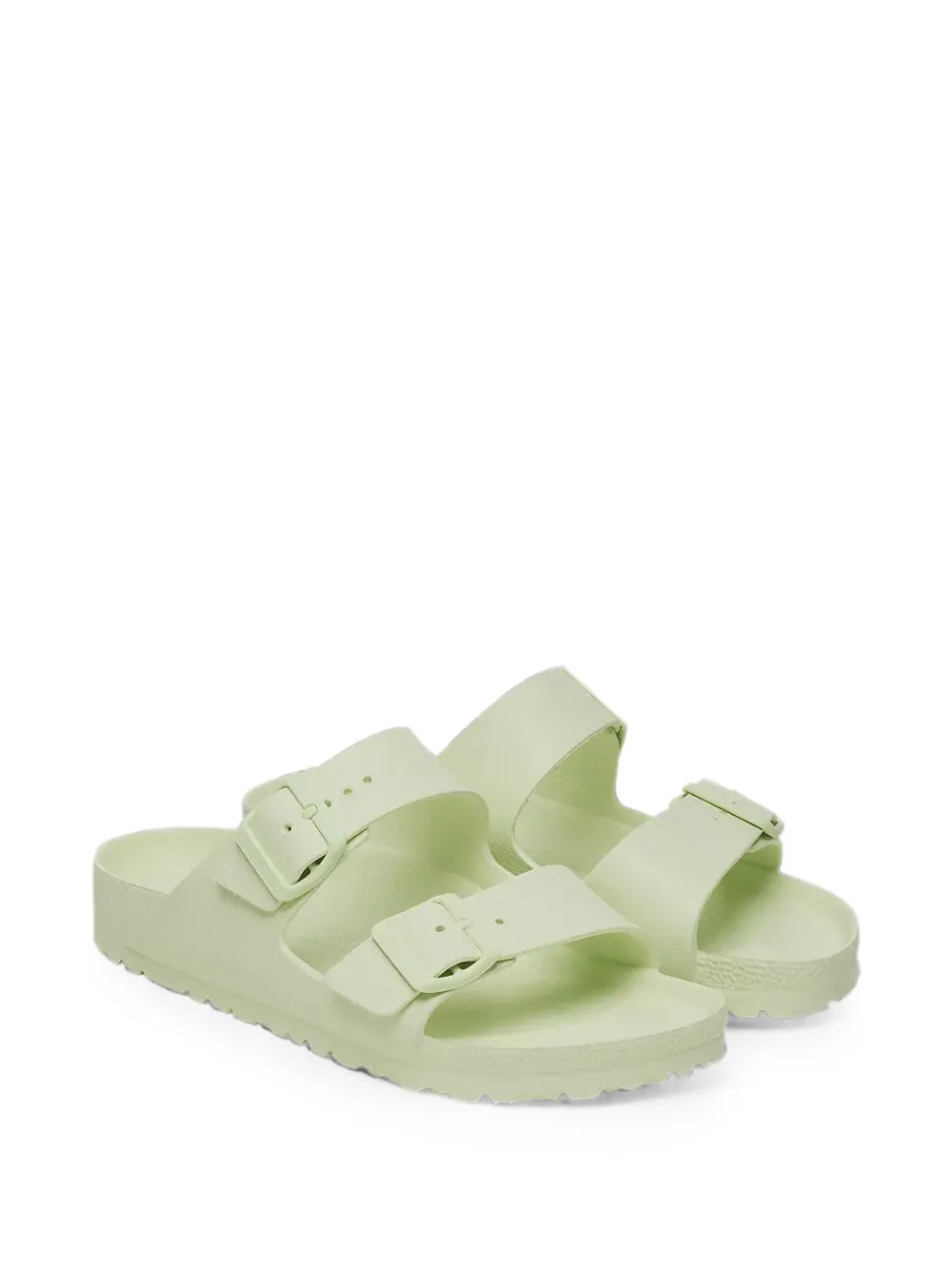 Birkenstock Arizona slippers met dubbele bandjes Groen
