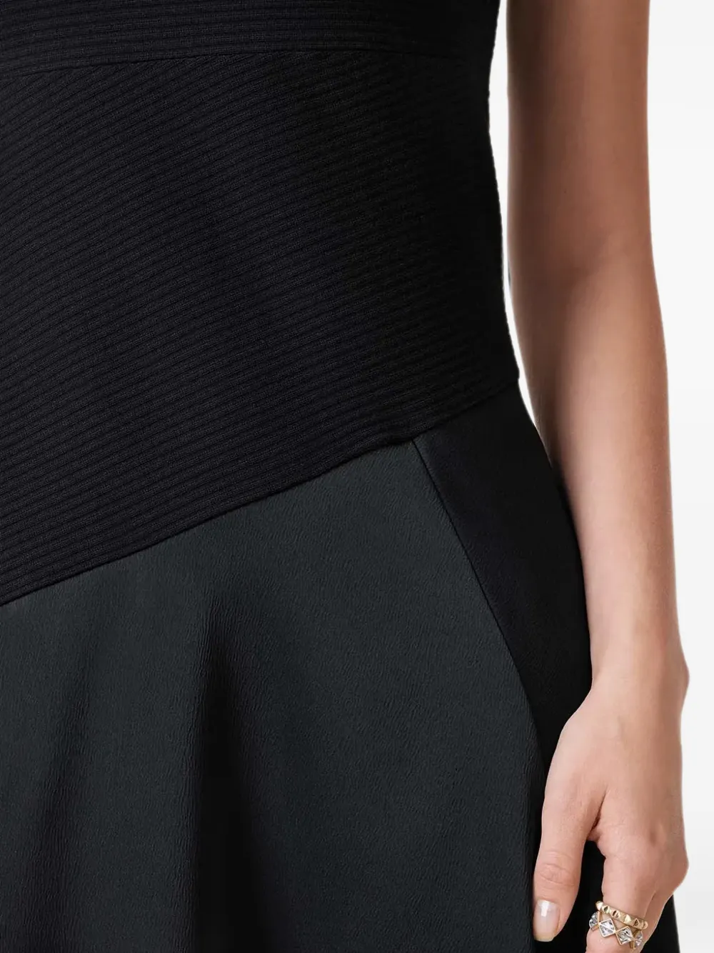 AllSaints Asymmetrische jurk Zwart