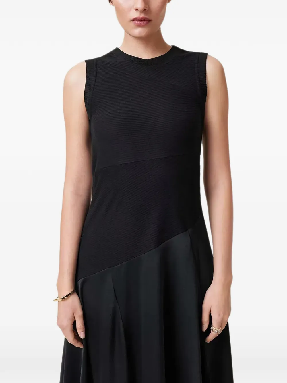 AllSaints Asymmetrische jurk Zwart